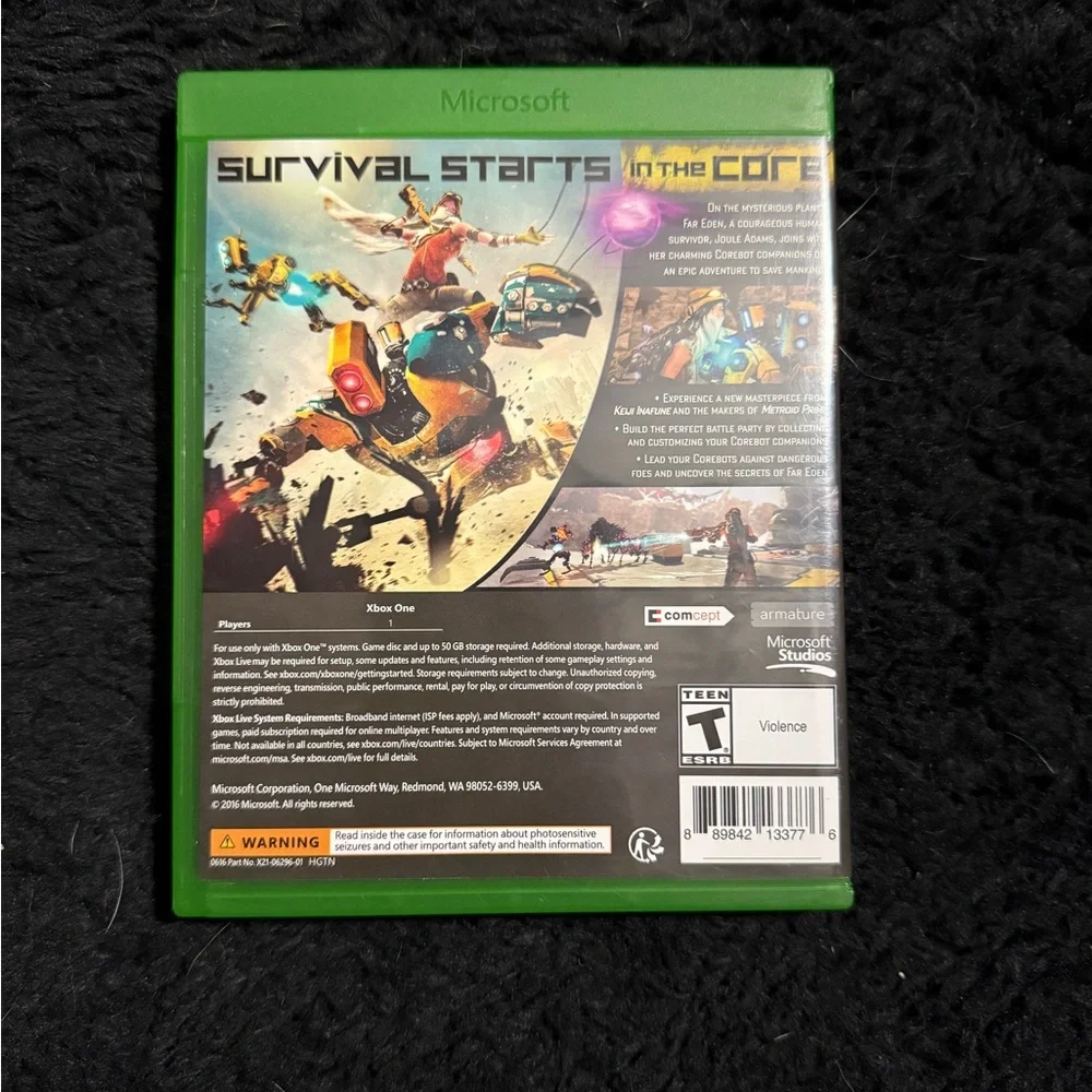 Microsoft Xbox One ReCore - Green Case with Colorful Cover Art